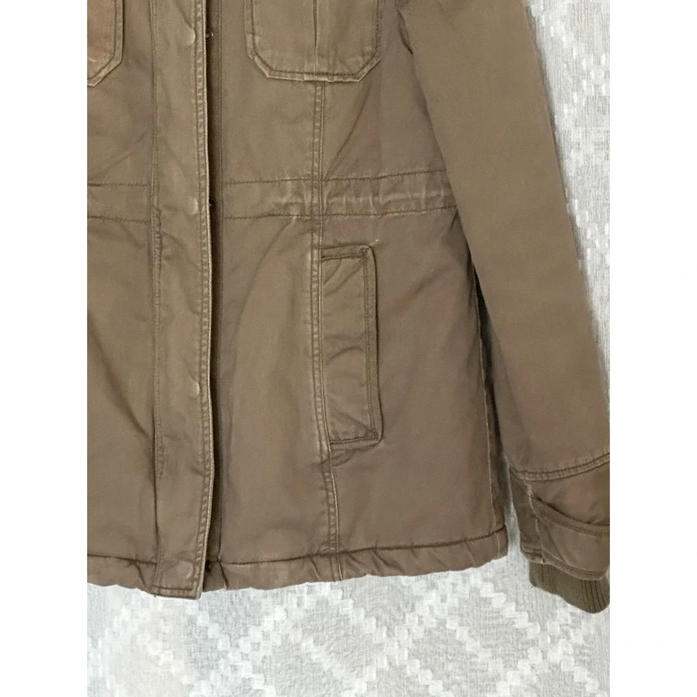 Abercrombie & Fitch New York Brown Military Jacket Women's M Y2K 90s‎ Utility